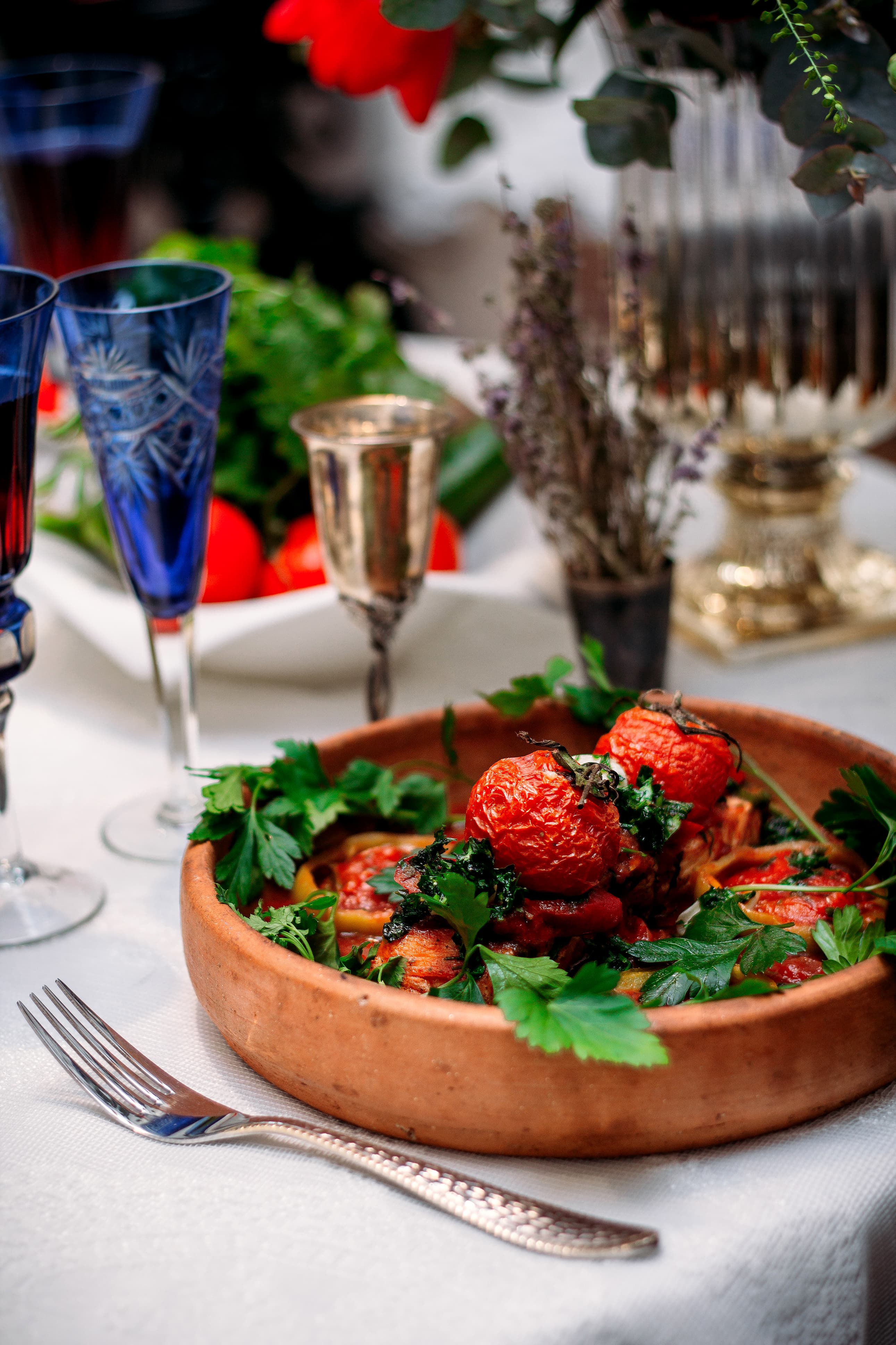 Fried vegetable plate